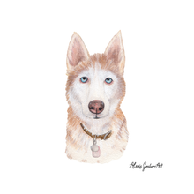 Load image into Gallery viewer, 4 x 6 Custom Watercolor Pet Portrait