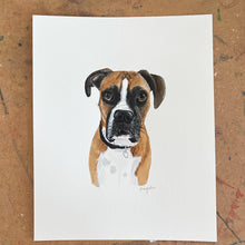 Load image into Gallery viewer, 8 x 10 Custom Watercolor Pet Portrait