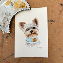 Load image into Gallery viewer, 4 x 6 Custom Watercolor Pet Portrait
