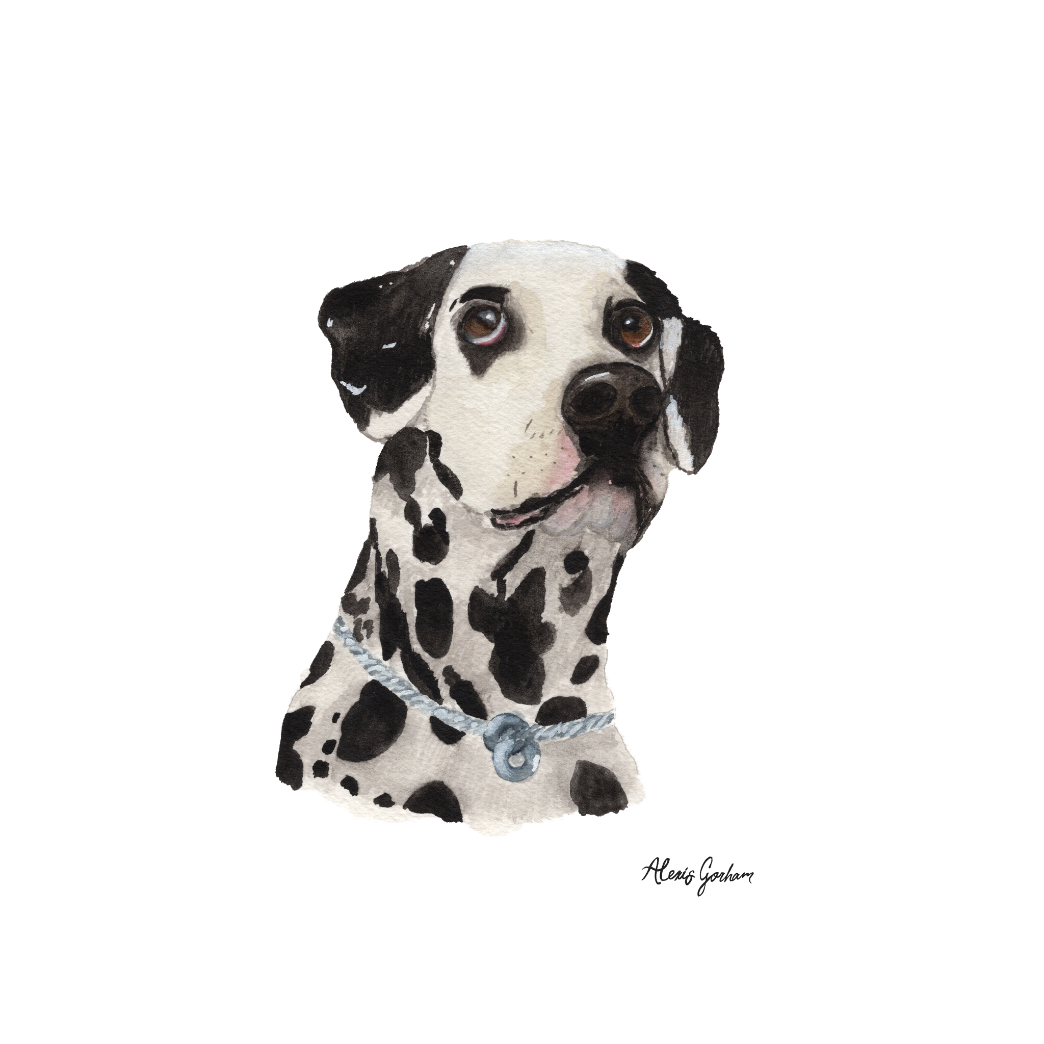 Custom Portrait - Custom store Pet Portrait - Animal Art - 10x8in - Watercolor Painting - Gift - Dogs